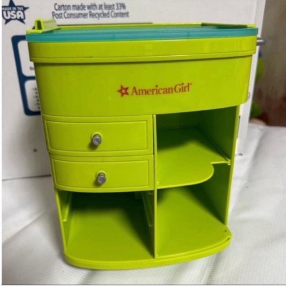 American Girl Other - American Girl Lime Green Doll Storage Unit
